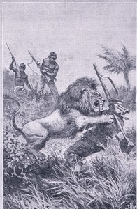 The end of Livingstone, Newnes Pictorial Knowledge, julkaisija Newnes, noin 1950-luku (litho) tekijältä John Harris Valda