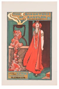 "Babylonin tyttäret" / J. Hassall / Plakat, n. 1898