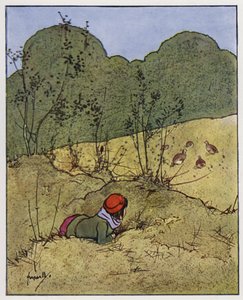 Pelto (väri litho) tekijältä John Hassall