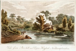 Grand Junction Canal Stow Hillistä lähellä Upper Heyfordia, Northamptonshire, 1819