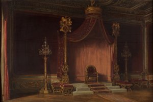 Napoleanin valtaistuin, Fontainebleaun palatsi, 1888.