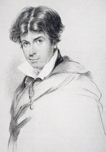44-vuotias James Henry Leigh Hunt (1784-1859), kaiverrus Henri Meyer (1844-99) E.V Lucasin teoksesta Charles Lambin elämä, osa I, julkaistu 1905
