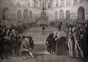 The Irish House of Commons, AD 1790, College Green, Dublin, "The Illustrated London News", 4. lokakuuta 1886