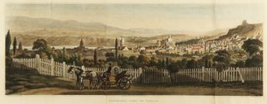 Panoraamanäkymä Tiflisiin, 1827 tekijältä John Heaviside Clark