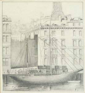 Quayside, Newcastle (kynä kortilla)