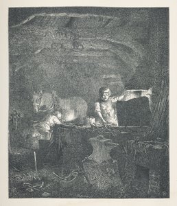 Levy 13. Seppä.  Luontokuvat. Kolmenkymmenen alkuperäisen kuvituksen sarja, jonka on piirtänyt J. H. Dellin puulle ja kaivertanut R. Paterson.  John Henry Dell