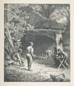 Levy 30. Pastoraalinen kohtaus, Nature Picturesista. Kolmenkymmenen alkuperäisen kuvituksen sarja, jonka on piirtänyt J. H. Dellin puulle ja kaivertanut R. Paterson. John Henry Dell tekijältä John Henry Dell