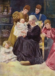 Kuningatar Victorian luonne: Yksinkertaisuus (väri litho)