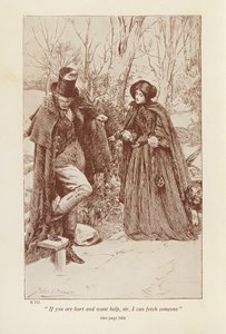 Charlotte Bronten Jane Eyren kuvitus (litografia)