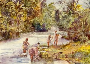 White River, Jamaika (väri litho)
