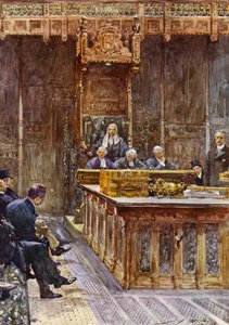 Alahuoneen puhuja (väri litho) tekijältä John Henry Frederick (after) Bacon