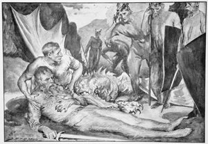 "The Death of Beowulf", 1910.
