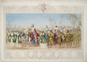 Jane Georgiana, Lady Seymour, Kauneuden kuningatar lyijykynä ja wc paperille. tekijältä John Henry Nixon