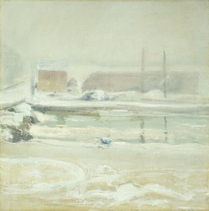 Jokikohtaus Cos Cobissa, tekijältä John Henry Twachtman