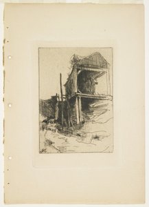 Hylätty tehdas, 1888-1889 tekijältä John Henry Twachtman