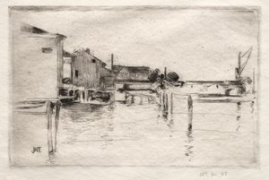 The Dock, Bridgeport, Connecticut tekijältä John Henry Twachtman