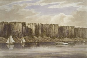 Palisades No. 19, Hudson River Portfolio, 1823-24. tekijältä John Hill
