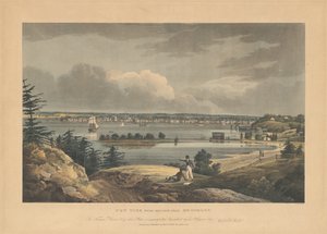 New Yorkista Heightsista lähellä Brooklynia tekijältä John Hill, after William Guy Wall