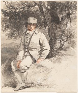Puun alla istuva nuori poika tekijältä John Hoppner