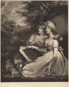 Sir Thomas Franklandin, Bart., tyttäret (Sisaret) tekijältä John Hoppner
