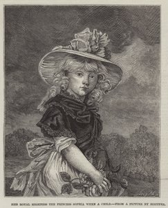 Hänen kuninkaallinen korkeutensa prinsessa Sophia lapsena tekijältä John Hoppner