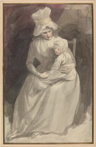 Rouva Skinner ja lapsi tekijältä John Hoppner