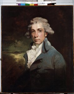 Irlantilaisen poliitikon ja näytelmäkirjailijan Richard Brinsley Sheridanin (1751-1816) muotokuva"" (Näytelmäkirjailijan ja Whig-valtiomiehen Richard Brinsley Sheridanin (1751-1816) muotokuva John Hoppnerin (1758-1810) maalaus 1700-luku Koko 77x30 cm museo tekijältä John Hoppner