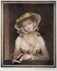 Sophia Westernin muotokuva, kaiverrettu J.R. Smith, 18