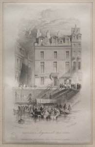 Napoleons Lodging, Quai Conti, 1835.