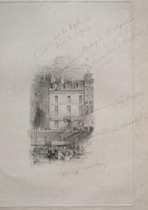Napoleons Lodging, Quai Conti, 1836. tekijältä John Horsburgh