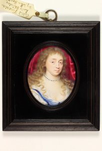 Lady nimeltä Teresia Lady Shirley (akvarelli vellum)