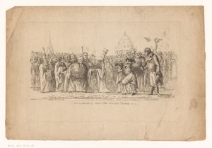Catharina Paulowna van Rusland Oxfordissa, 1814 Oldenburgin kulkue Oxfordin läpi. toukokuuta 1814 (otsikko esineessä) tekijältä John Hughes