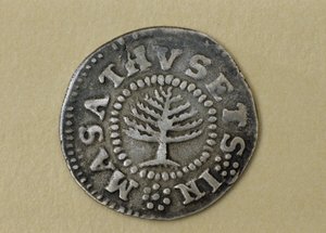 Pine Tree Shilling, 1667-1682 (hopea) tekijältä John Hull