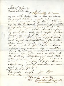 Uskollisuusvala John Hyde Missourista, St.Louisin kreivikunta tekijältä John Hyde