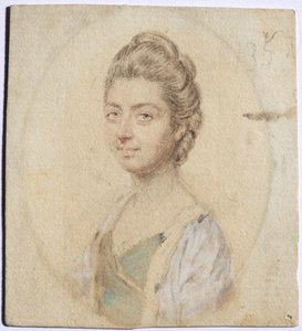 Muotokuva Sukeysta, Lady Oglander, os Serle, c. 1770-luku.