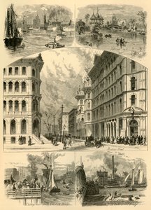 "Scenes in Chicago", 1874.