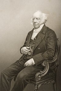 Andrew Reed (1788-1862), kaiverrus D.J. Pound valokuvasta, Lontoossa 1860 julkaistusta The Drawing-Room of Eminent Personages, Volume 2