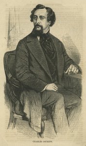 Charles Dickens, kaivertaja Bobbett-Hooper, Harpers New Monthly Magazine, noin 1864. tekijältä John Jabez Edwin Paisley Mayall