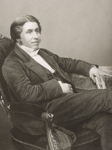 Charles Haddon Spurgeon (1834-92), kaiverrus D.J. Pound valokuvasta, Lontoossa 1860 julkaistusta The Drawing-Room of Eminent Personages, Volume 2 tekijältä John Jabez Edwin Paisley Mayall