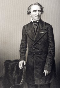 Giacomo Meyerbeer (1791-1864), kaiverrus D.J. Pound valokuvasta, Lontoossa 1860 julkaistusta The Drawing-Room of Eminent Personages, Volume 2 tekijältä John Jabez Edwin Paisley Mayall