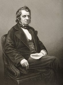 John Arthur Roebuck (1801-79), kaiverrus D.J. Pound valokuvasta, Lontoossa 1860 julkaistusta The Drawing-Room of Eminent Personages, Volume 2