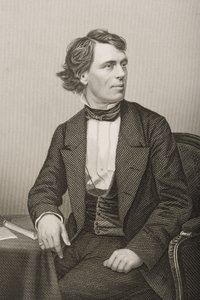 John Bartholomew Gough (1817-86), kaiverrus D.J. Pound valokuvasta, Lontoossa 1860 julkaistusta The Drawing-Room of Eminent Personages, Volume 2 tekijältä John Jabez Edwin Paisley Mayall