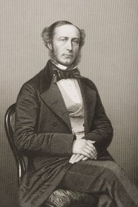 John Walter (1818-94), kaiverrus D.J. Pound valokuvasta, Lontoossa 1860 julkaistusta The Drawing-Room of Eminent Personages, Volume 2 tekijältä John Jabez Edwin Paisley Mayall