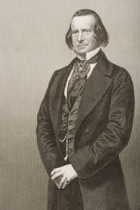 Samuel Phelps (1804-78), kaiverrus D.J. Pound valokuvasta, Lontoossa 1860 julkaistusta The Drawing-Room of Eminent Personages, Volume 2 tekijältä John Jabez Edwin Paisley Mayall