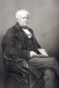 Sir Fitzroy Kelly (1796-1880), kaiverrus D.J. Pound valokuvasta, Lontoossa 1860 julkaistusta The Drawing-Room of Eminent Personages, Volume 2