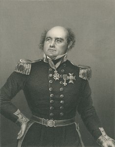 Sir John Franklin kaivertanut D.J. Pound valokuvasta, "The Drawing-Room of Eminent Personages, Volume 2", julkaistu Lontoossa, 1860 tekijältä John Jabez Edwin Paisley Mayall