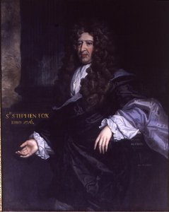 Sir Stephen Fox (1627-1716) Paymaster General (öljy kankaalle) tekijältä John James Bakker