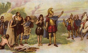 Ebrauc perustaja Caer Ebrauc, York, 800 eKr. (kromoliitti)