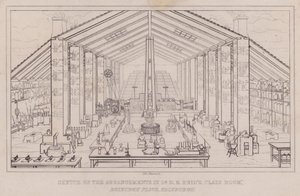 Luonnos järjestelyistä tohtori D B Reidin luokkahuoneessa, Roxburgh Place, Edinburgh (kaiverrus) tekijältä John Johnstone