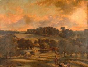 Haytime, Hamstead Mill, Handsworth, Staffordshire, 1850-1908. tekijältä John Joseph Hughes
